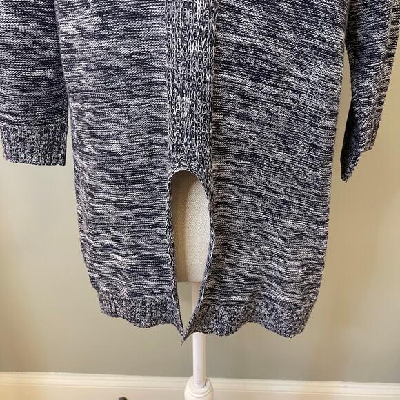 Lumiere Marled Split Back 3/4 Sleeve Sweater, S - Picture 4 of 6